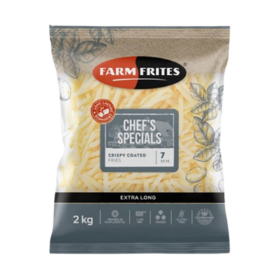 BATATA FRITA FARM FRITES CORTE FINO 7MM EX CROCANT PCT 2KG