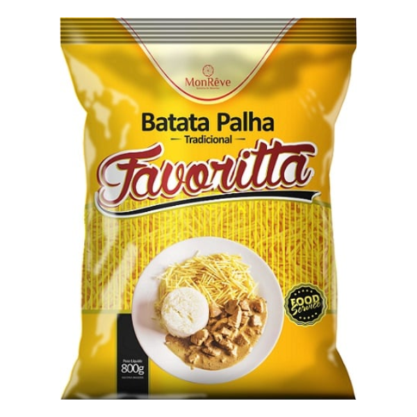 BATATA PALHA FAVORITTA TRADICIONAL PCT 800GR