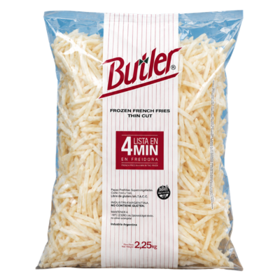 BATATA PRE-FRITA BUTLER 7MM CORTE FINO CG PCT 2,25KG