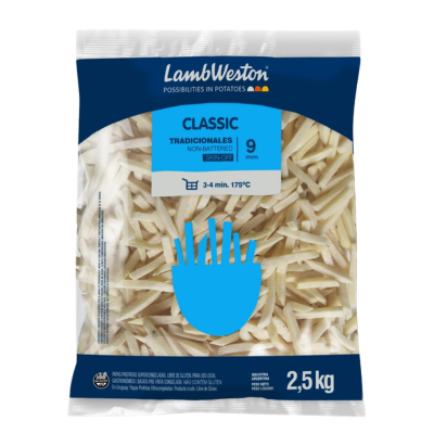 BATATA PRE-FRITA LAMBWESTON 9MM CLASSIC PCT 2,5KG