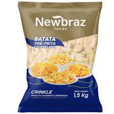 BATATA PRE-FRITA NEWBRAZ CRINKLE PCT 1,5KG