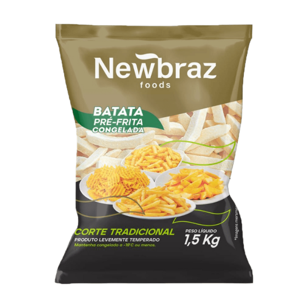 BATATA PRE-FRITA NEWBRAZ TRAD. 10MM PCT 1,5KG