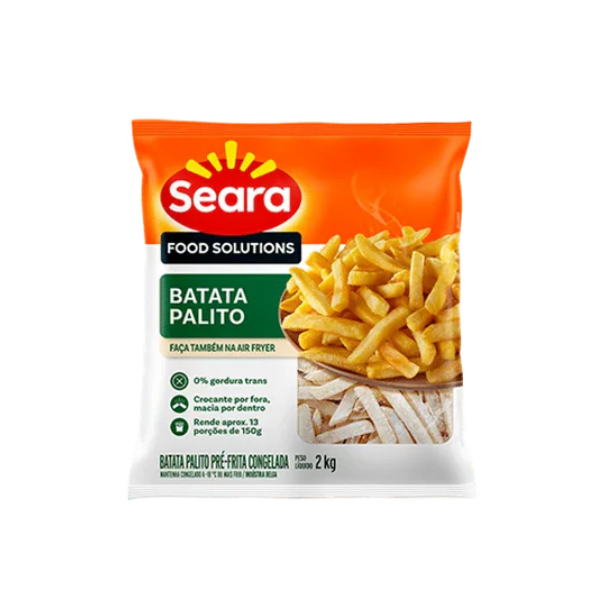 BATATA PRE-FRITA PALITO SEARA 9MM CG PCT 2KG