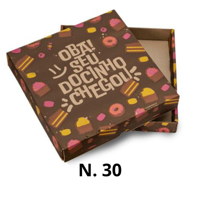 CAIXA DE PAPELAO P/ DOCES N 30 PCT C/ 25 UND (STAMP)
