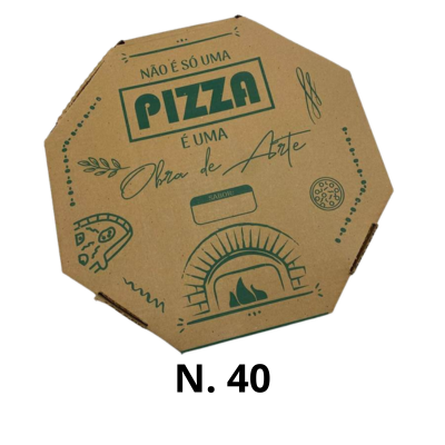 CAIXA DE PAPELAO P/ PIZZA N. 40 PCT C/ 25 UND (COBAP)