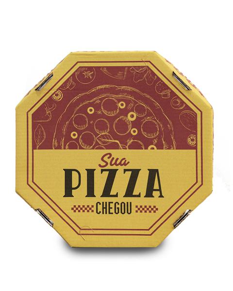 CAIXA P/ PIZZA VERMELHA PARDO N.35 PCT C/ 25 UND (STAMP)