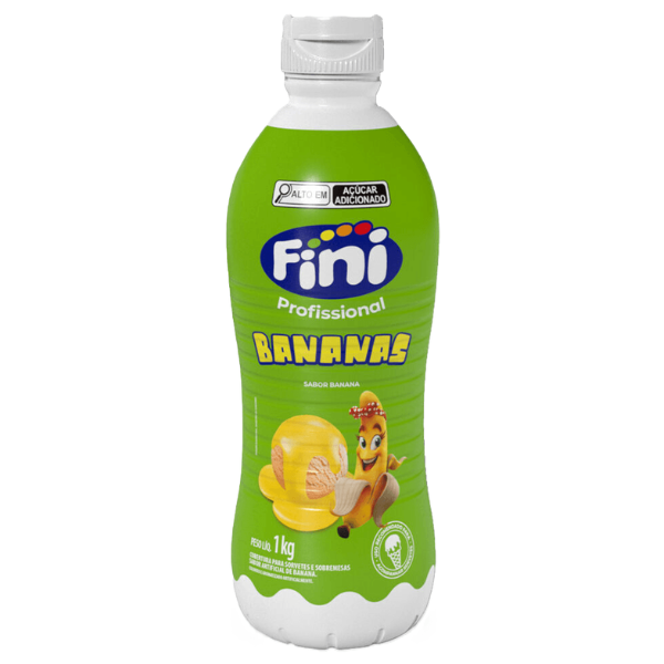 COBERTURA P/ SORVETE E SOBREMESA FINI BANANAS BISN. 1KG
