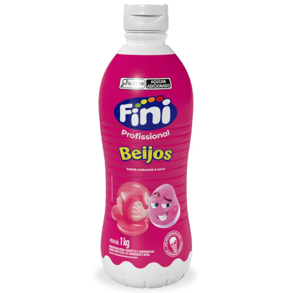 COBERTURA P/ SORVETE E SOBREMESA FINI BEIJOS BISN 1KG