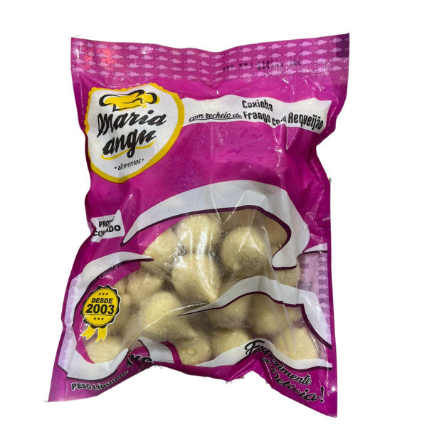 COXINHA FRANGO C/ REQUEIJAO MARIA ANGU PCT 1KG