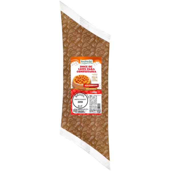 DOCE DE LEITE BOM PRINCIPIO P/ CONFEITARIA BISNAGA 1,01KG