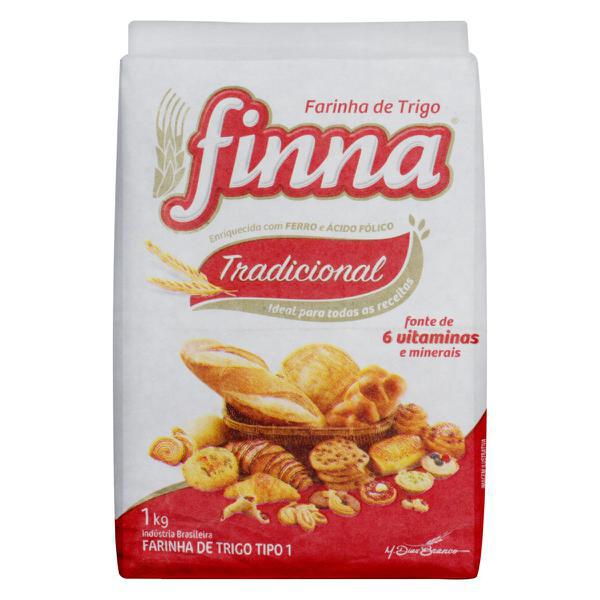 FARINHA DE TRIGO FINNA S/ FERM PCT 1KG