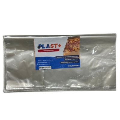 FOLHAS PLASTICAS PLAST+ PELICULA P/ PIZZA C/ 100 UND