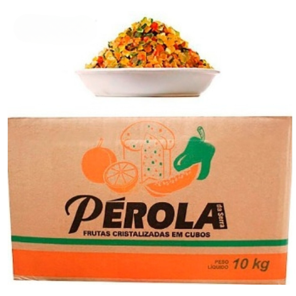 FRUTAS CRISTALIZADAS PEROLA CX C/ 10KG