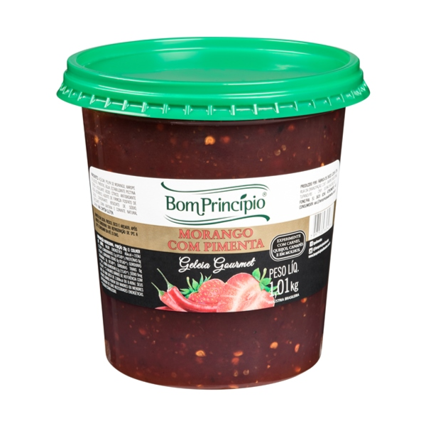 GELEIA BOM PRINCIPIO MORANGO C/ PIMENTA 1,01KG
