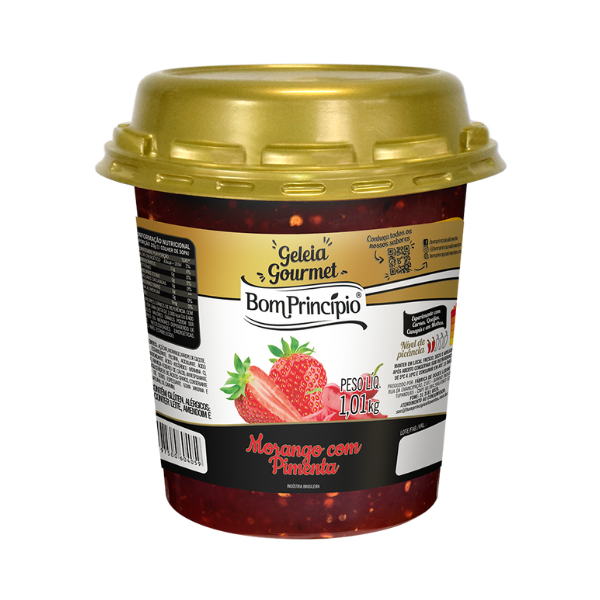 GELEIA BOM PRINCIPIO MORANGO C/ PIMENTA 1,01KG