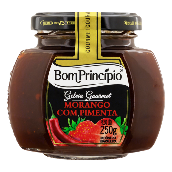 GELEIA BOM PRINCIPIO MORANGO C/ PIMENTA 250GR