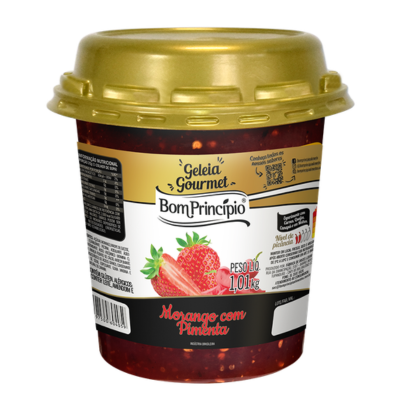 GELEIA BOM PRINCIPIO MORANGO C/ PIMENTA POTE 1,01KG