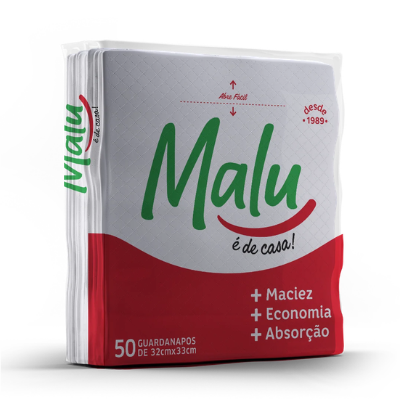 GUARDANAPO 21 X 23 MALU C/ 50 FLS