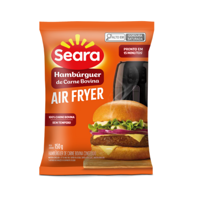 HAMBURGUER SEARA CARNE BOVINA AIR FRYER CG 150GR