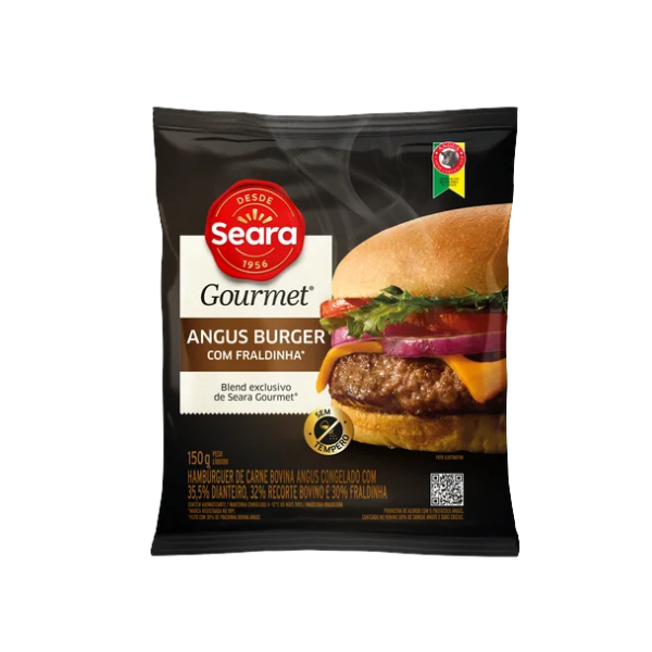 HAMBURGUER SEARA GOURMET ANGUS FRALDINHA CG 150GR