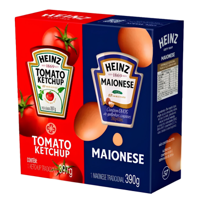 KETCHUP 397GR + MAIONESE 390GR HEINZ MULTPACK