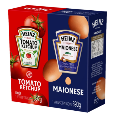 KETCHUP HEINZ 397G + MAIONESE HEINZ 390G PACK PROMOCIONAL