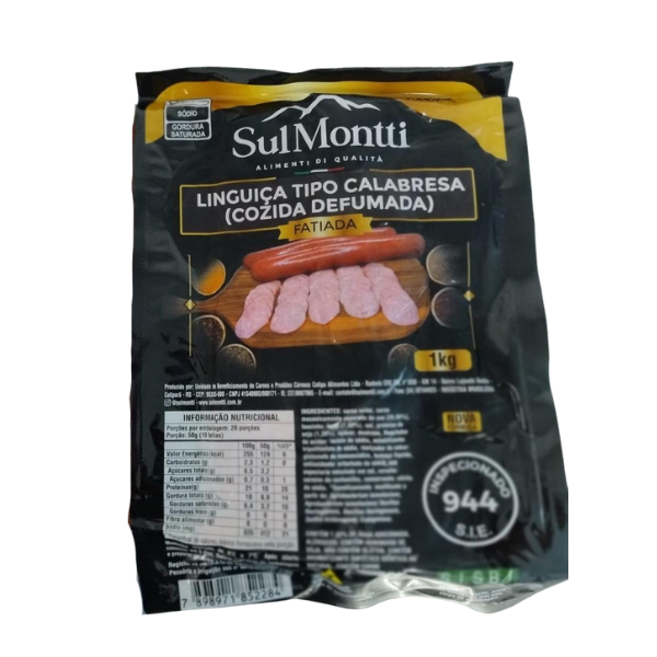 LINGUICA TIPO CALABRESA SUL MONTTI FATIADA PCT 1KG