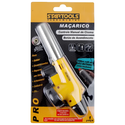 MAÇARICO AMARELO STARTOOLS CULINÁRIO CONTROLE DE CHAMAS PRO (000387)