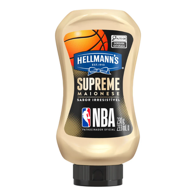 MAIONESE HELLMANNS SUPREME SQUEEZE 230GR