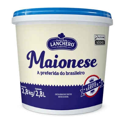 MAIONESE LANCHERO BALDE 2,8KG
