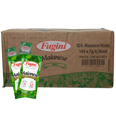MAIONESE VERDE FUGINI SACHE 7GR CX C/ 144 UND