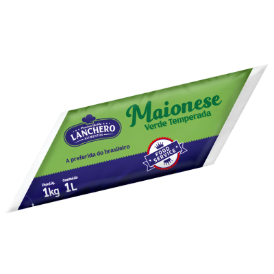MAIONESE VERDE LANCHERO BISNAGA 1KG