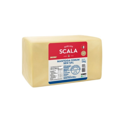 MANTEIGA EXTRA EM BLOCO SCALA  S/ SAL PCT 5KG