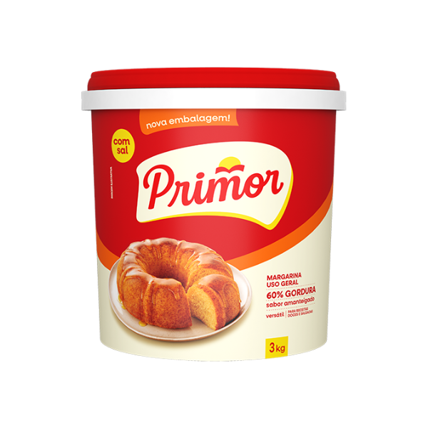 MARGARINA PRIMOR 60% GORDURA 3KG