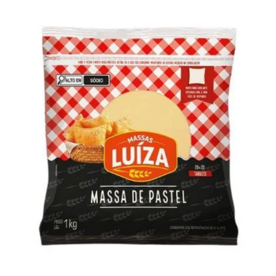MASSA PASTEL LUIZA QUADRADA 20 X 22 REFR. PCT 1KG