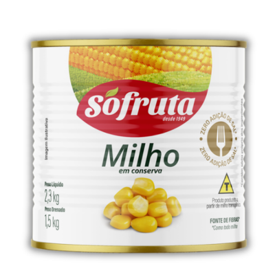 MILHO SO FRUTA EM CONSERVA LT 1,5KG