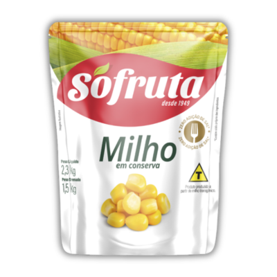 MILHO SO FRUTA EM CONSERVA SACHE 1,5KG