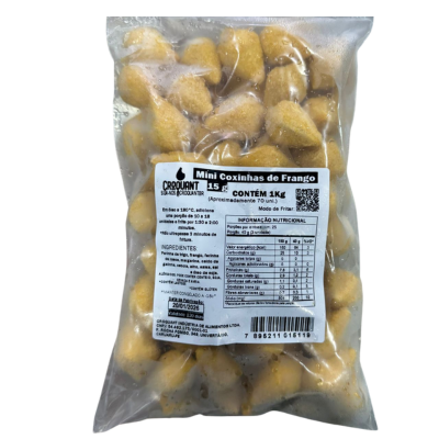 MINI COXINHA CROQUANT FRANGO 15GR CG PCT 1KG