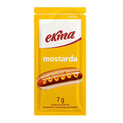 MOLHO EKMA SABOR MOSTARDA SACHE 7GR CX C/ 140UND