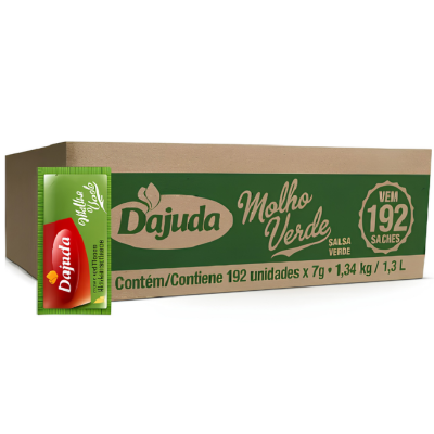MOLHO VERDE DAJUDA SACHE 7GR CX C/ 192 UND