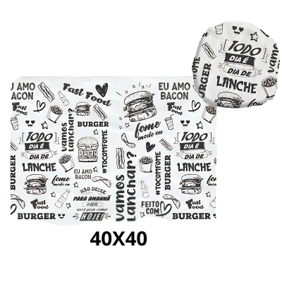 PAPEL ACOPLADO FAST FOOD EMBALEBEM 30X38 CX C/ 300UN