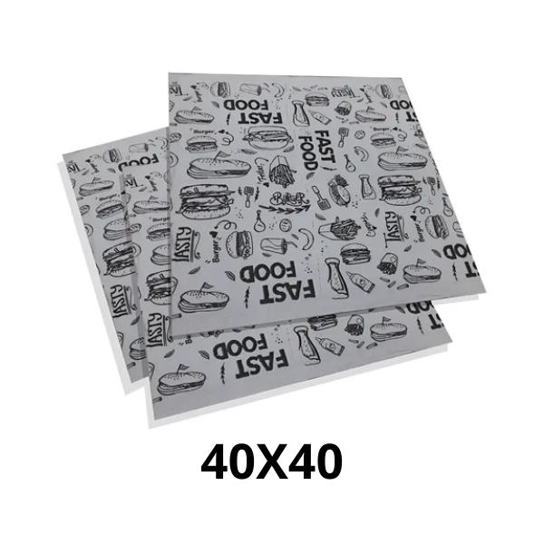 PAPEL ACOPLADO P/ LANCHE CHIARA 40X40X C/ 400 FOLHAS