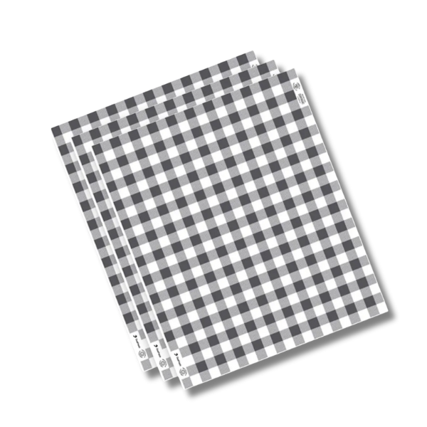PAPEL TERMICO METALIZADO XADREZ 30X40 C/ 100FLS