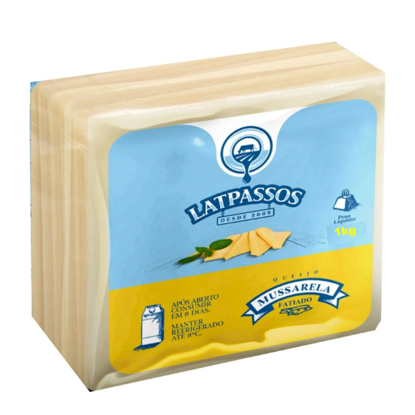 QUEIJO MUSSARELA FAT. LATPASSOS 1KG