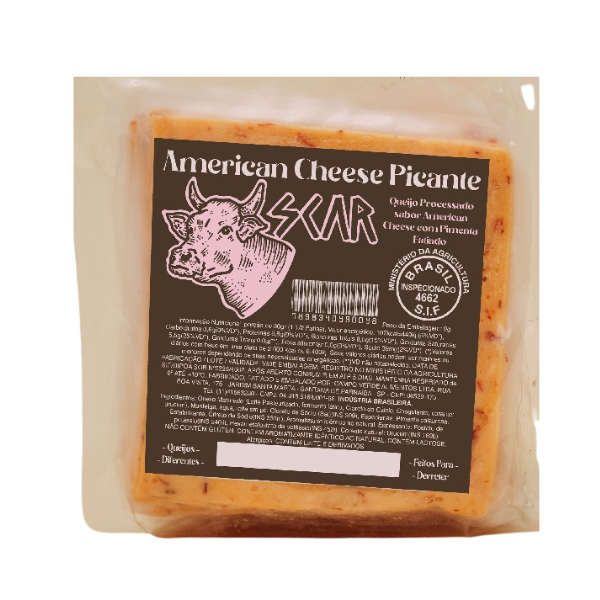 QUEIJO AMERICAN CHEESE PICANTE SCAR  500GR
