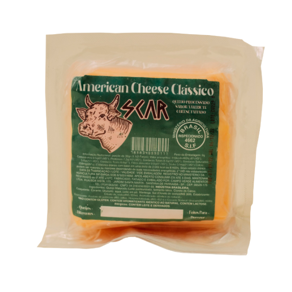 QUEIJO AMERICAN CHEESE SCAR  500GR