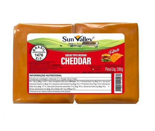 QUEIJO CHEDDAR SUN VALLEY KG FATIADO
