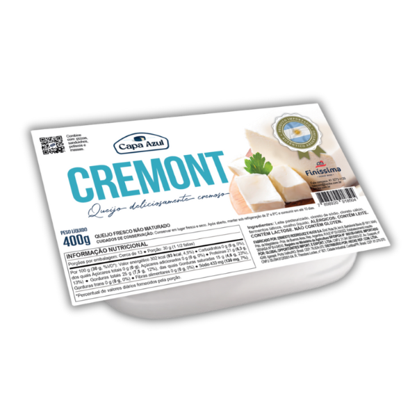 QUEIJO CREMONT CAPA AZUL PCT 400GR