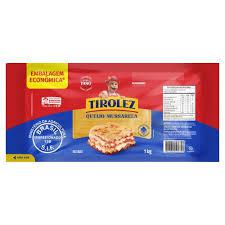 QUEIJO MUSSARELA TIROLEZ FATIADO 1KG