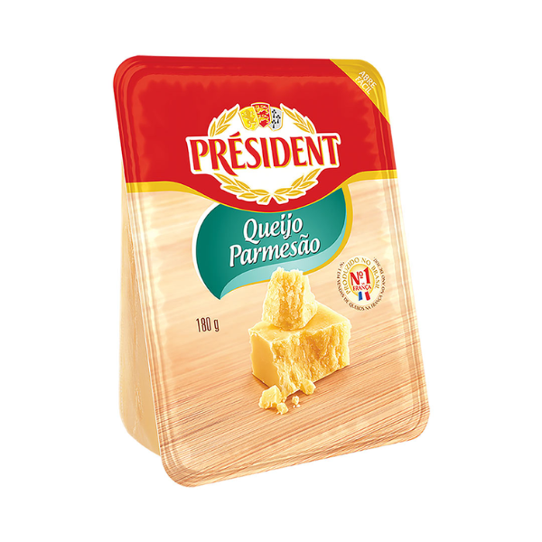 QUEIJO PARMESAO PRESIDENT FRACIONADO 180GR